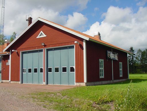 Bild på räddningsvärnsstationen i Boda Kyrkby