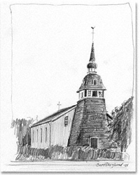 Illustration, Bingsjö kyrka.